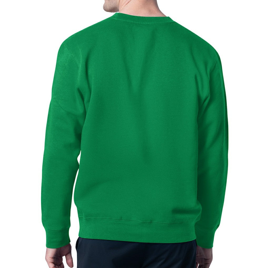 New England Patriots Starter Team Grit Graphic Fleece Pullover Sweatshirt - Kelly Green Pullover
