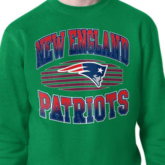 New England Patriots Starter Team Grit Graphic Fleece Pullover Sweatshirt - Kelly Green Pullover