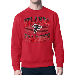 Atlanta Falcons Starter Team Grit Graphic Fleece Pullover Sweatshirt - Red Pullover