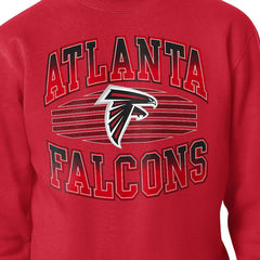 Atlanta Falcons Starter Team Grit Graphic Fleece Pullover Sweatshirt - Red Pullover