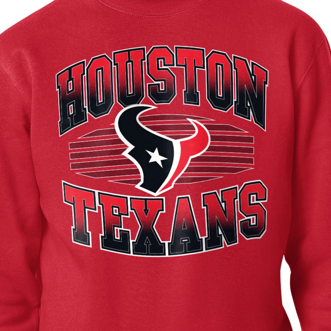 Houston Texans Starter Team Grit Graphic Fleece Pullover Sweatshirt - Red Pullover