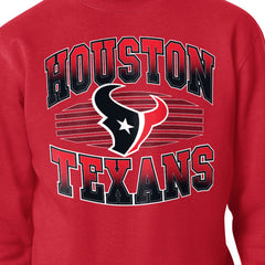 Houston Texans Starter Team Grit Graphic Fleece Pullover Sweatshirt - Red Pullover