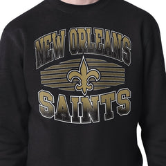 New Orleans Saints Starter Team Grit Graphic Fleece Pullover Sweatshirt - Black Pullover