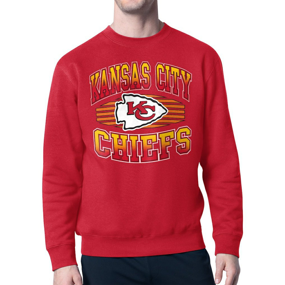 Kansas City Chiefs Starter Team Grit Graphic Fleece Pullover Sweatshirt - Red Pullover