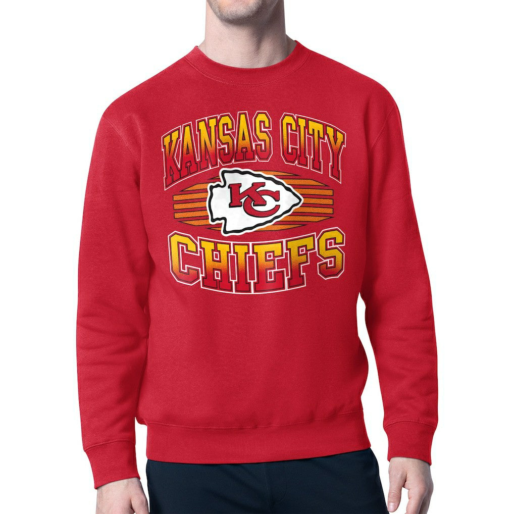 Kansas City Chiefs Starter Team Grit Graphic Fleece Pullover Sweatshirt - Red Pullover
