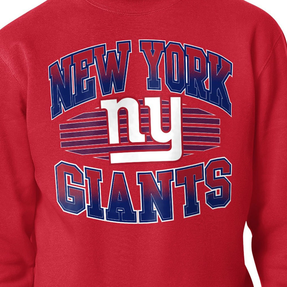 New York Giants Starter Team Grit Graphic Fleece Pullover Sweatshirt - Red Pullover
