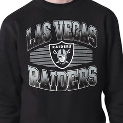 Las Vegas Raiders Starter Team Grit Graphic Fleece Pullover Sweatshirt - Black Pullover