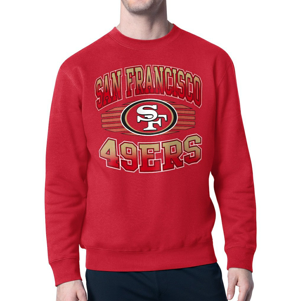 San Francisco 49ers Starter Team Grit Graphic Fleece Pullover Sweatshirt - Scarlet Pullover