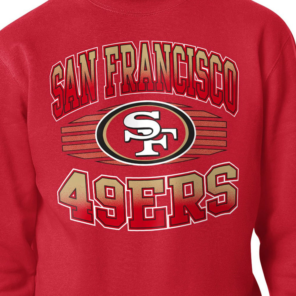 San Francisco 49ers Starter Team Grit Graphic Fleece Pullover Sweatshirt - Scarlet Pullover