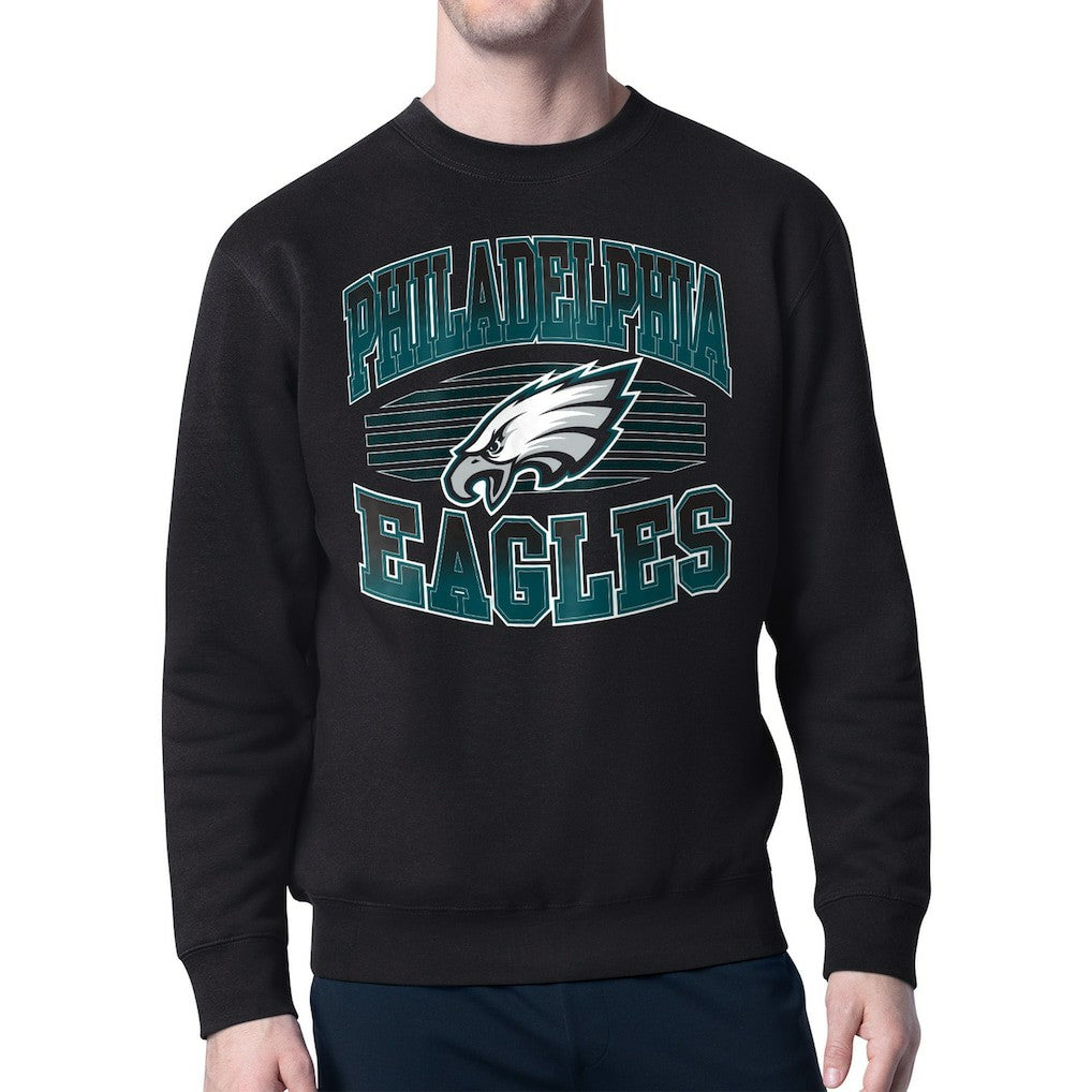 Philadelphia Eagles Starter Team Grit Graphic Fleece Pullover Sweatshirt - Black Pullover