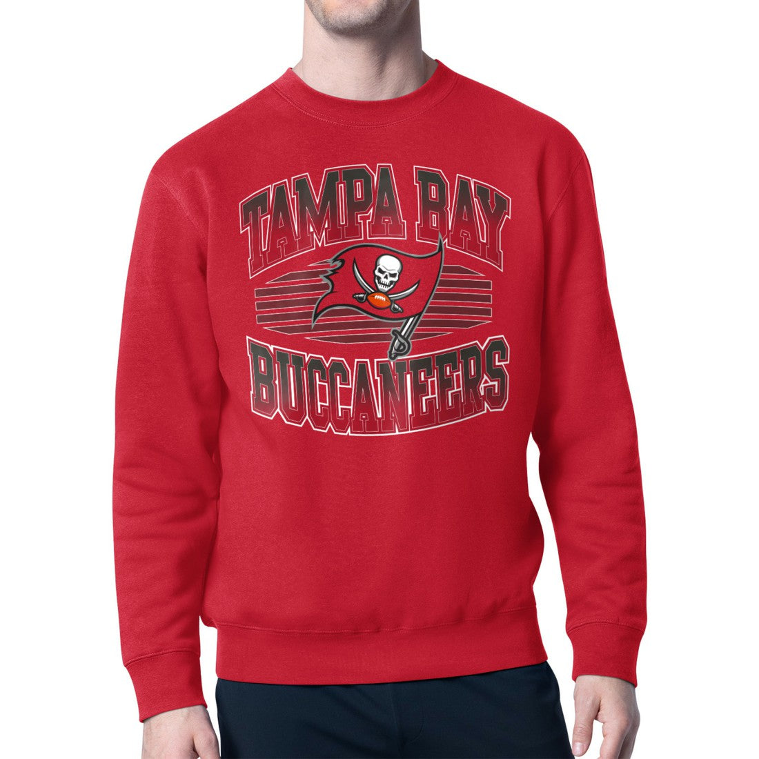 Tampa Bay Buccaneers Starter Team Grit Graphic Fleece Pullover Sweatshirt - Red Pullover