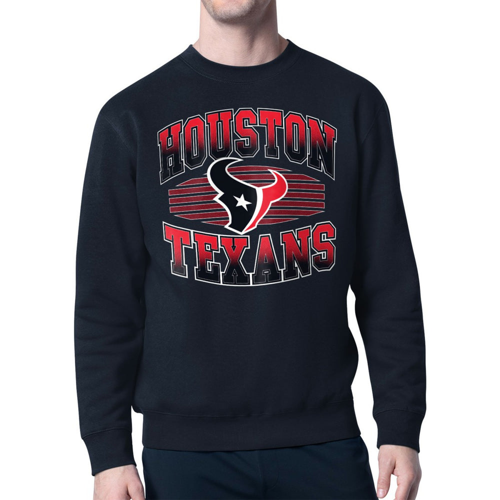 Houston Texans Starter Team Grit Graphic Fleece Pullover Sweatshirt - Navy Pullover
