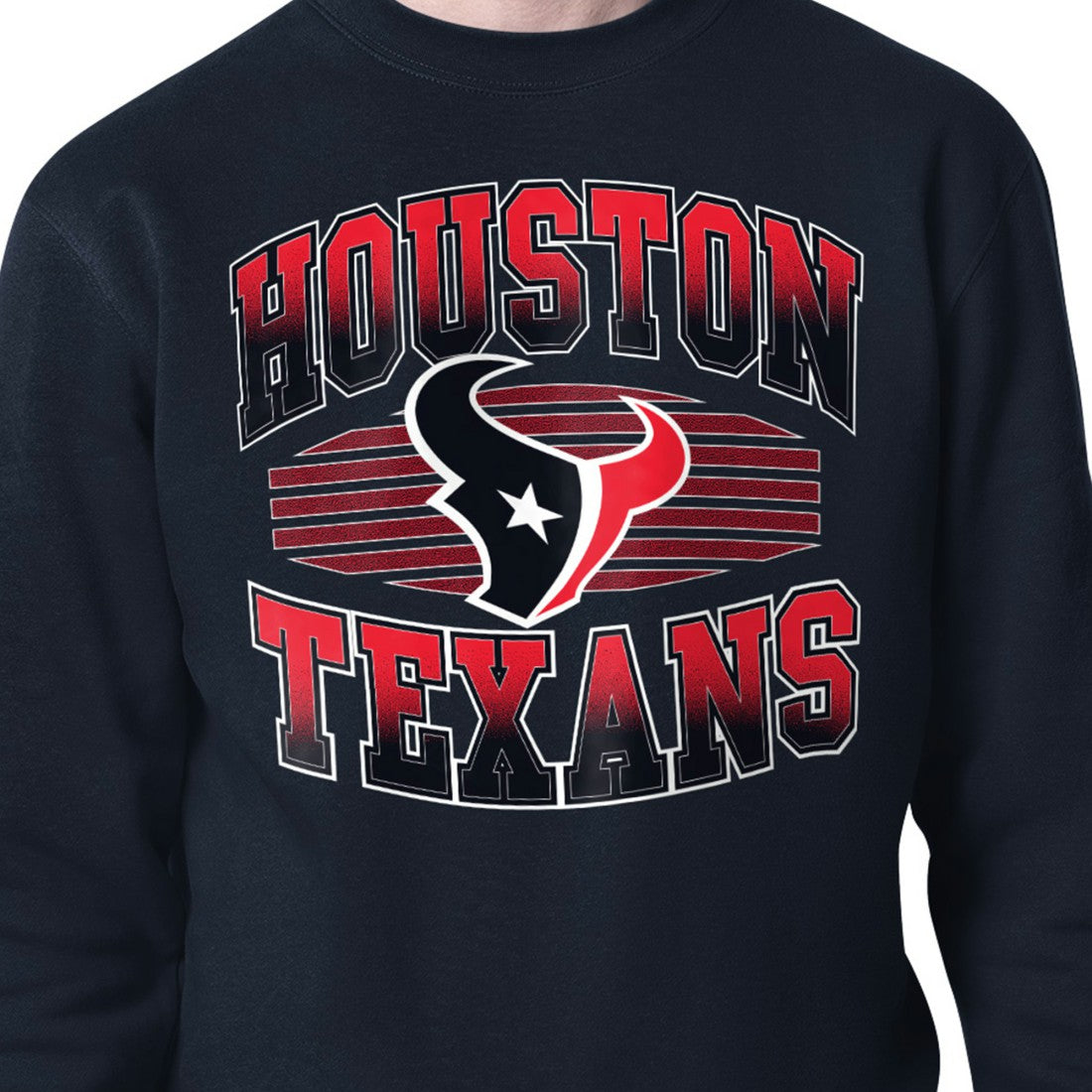 Houston Texans Starter Team Grit Graphic Fleece Pullover Sweatshirt - Navy Pullover