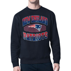New England Patriots Starter Team Grit Graphic Fleece Pullover Sweatshirt - Navy Pullover