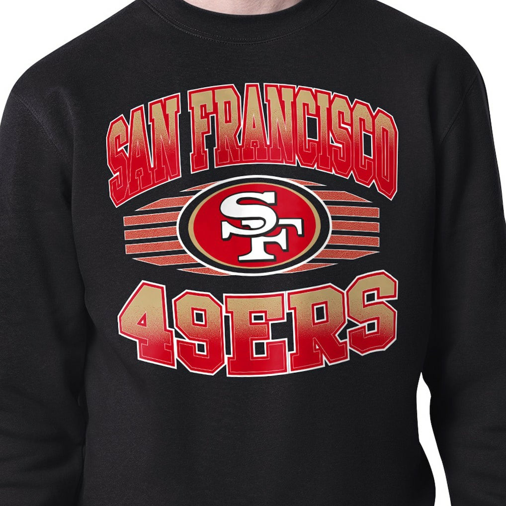 San Francisco 49ers Starter Team Grit Graphic Fleece Pullover Sweatshirt - Black Pullover