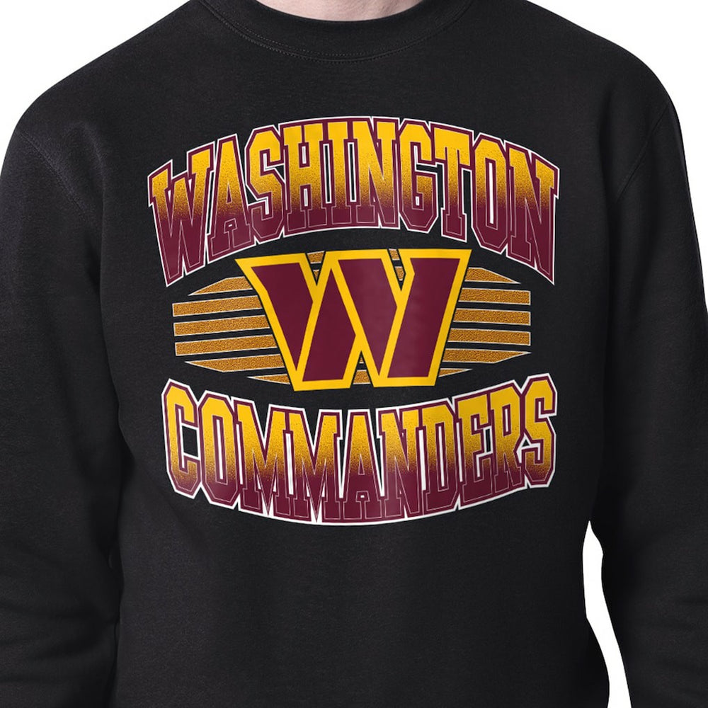 Washington Commanders Starter Team Grit Graphic Fleece Pullover Sweatshirt - Black Pullover