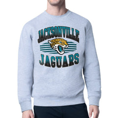 Jacksonville Jaguars Starter Team Grit Graphic Fleece Pullover Sweatshirt - Heather Gray Pullover