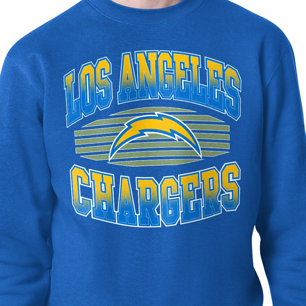 Los Angeles Chargers Starter Team Grit Graphic Fleece Pullover Sweatshirt - Royal Pullover