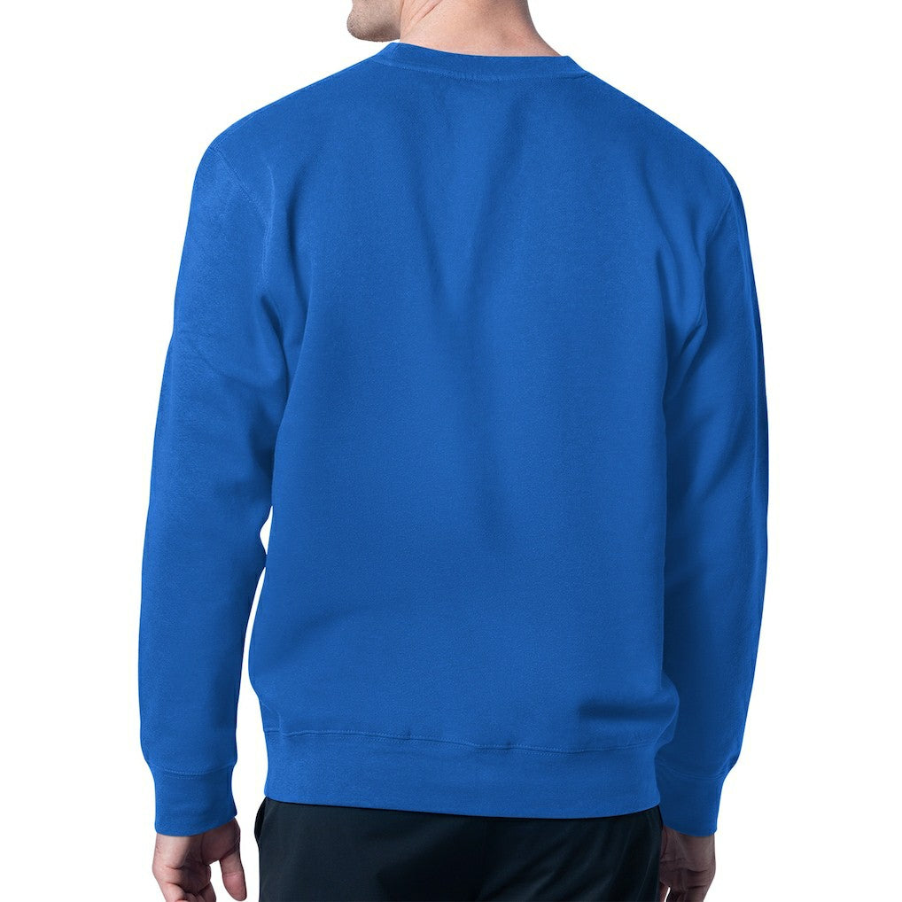 New York Giants Starter Team Grit Graphic Fleece Pullover Sweatshirt - Royal Pullover