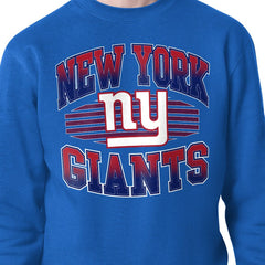 New York Giants Starter Team Grit Graphic Fleece Pullover Sweatshirt - Royal Pullover