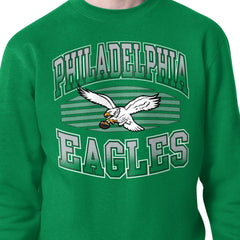 Philadelphia Eagles Starter Team Grit Graphic Fleece Pullover Sweatshirt - Kelly Green Pullover