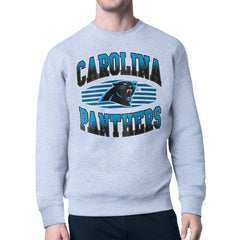 Carolina Panthers Starter Team Grit Graphic Fleece Pullover Sweatshirt - Heather Gray Pullover