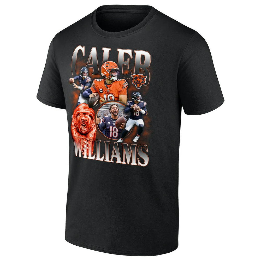 Caleb Williams Chicago Bears Notorious Graphic T-Shirt - Black T-shirts