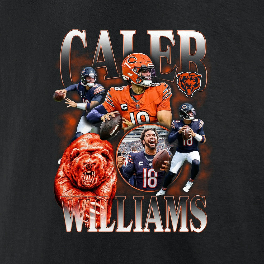 Caleb Williams Chicago Bears Notorious Graphic T-Shirt - Black T-shirts