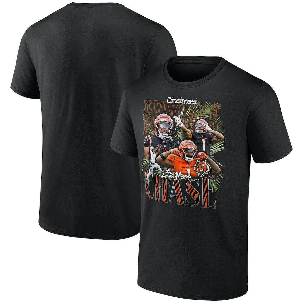 Ja'Marr Chase Cincinnati Bengals Notorious Graphic T-Shirt - Black T-shirts