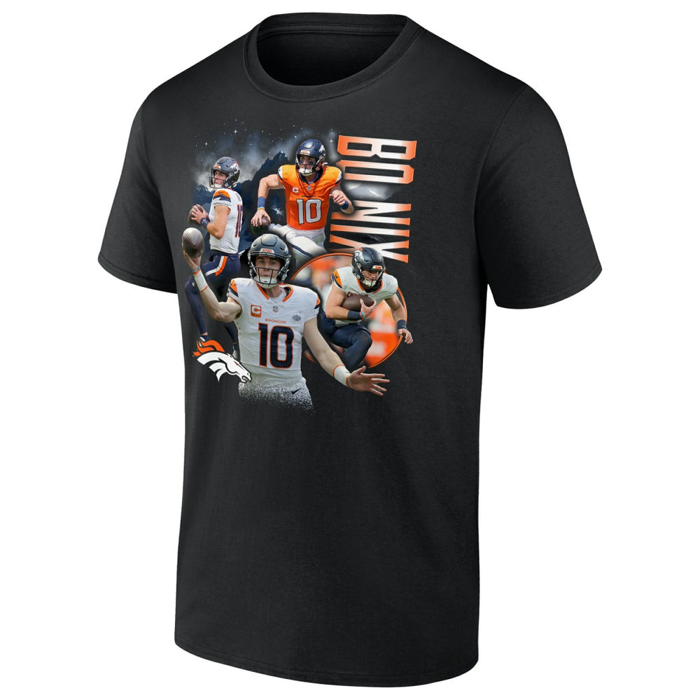 Bo Nix Denver Broncos Notorious Graphic T-Shirt - Black T-shirts