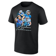 Aidan Hutchinson Detroit Lions Notorious Graphic T-Shirt - Black T-shirts