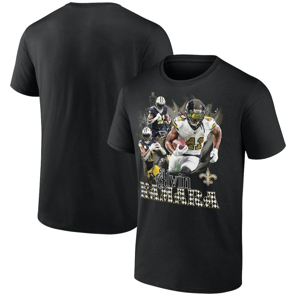 Alvin Kamara New Orleans Saints Notorious Graphic T-Shirt - Black T-shirts
