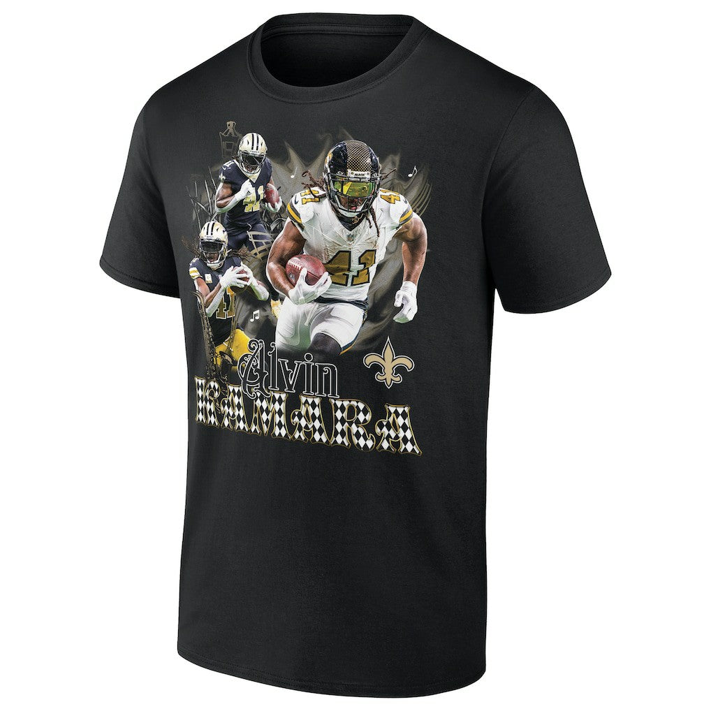Alvin Kamara New Orleans Saints Notorious Graphic T-Shirt - Black T-shirts