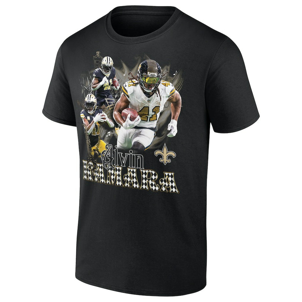 Alvin Kamara New Orleans Saints Notorious Graphic T-Shirt - Black T-shirts