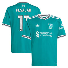 Mohamed Salah Liverpool Youth 2025/26 Third Replica Player Jersey Green - Adidas on sale