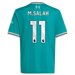 Mohamed Salah Liverpool Youth 2025/26 Third Replica Player Jersey Green - Adidas on sale