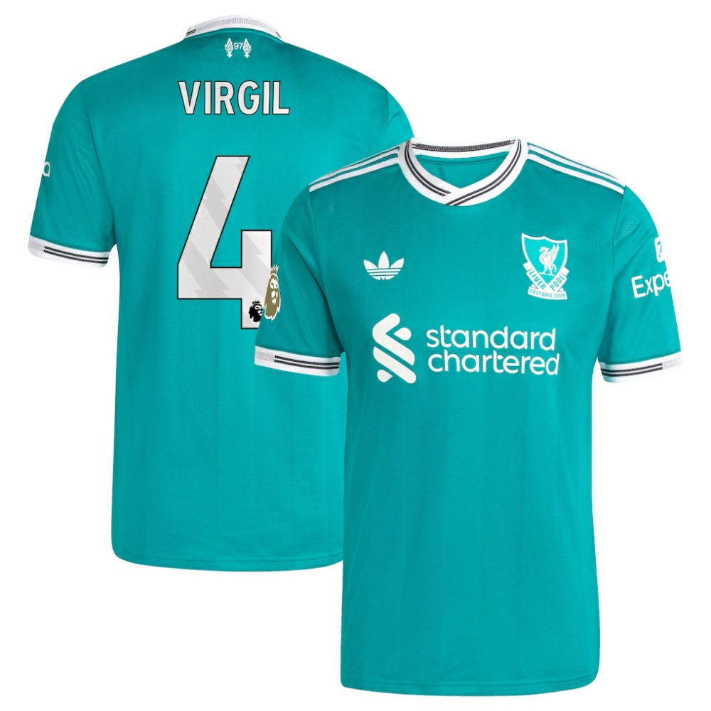 Virgil van Dijk Liverpool 2025/26 Third Player Jersey Green - Adidas online