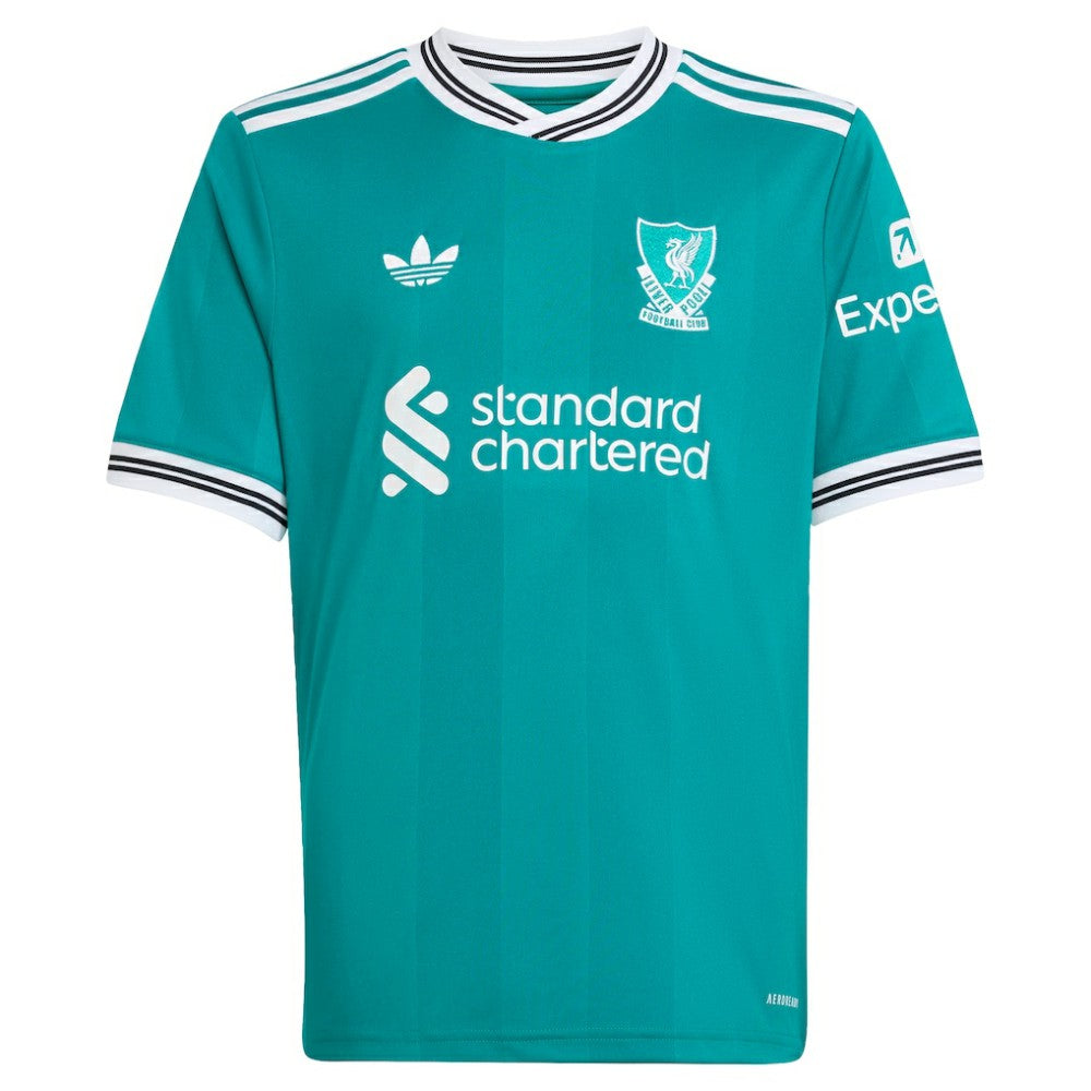 Virgil van Dijk Liverpool Youth 2025/26 Third Replica Player Jersey Green - Adidas on sale