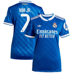 Vinicius Junior Real Madrid Women's 2025/26 Third Replica Player Jersey Blue - Adidas