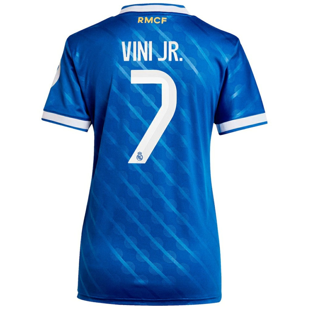 Vinicius Junior Real Madrid Women's 2025/26 Third Replica Player Jersey Blue - Adidas