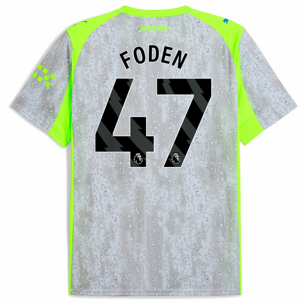 Manchester City 2025/26 Third Replica Jersey Green/Neon Green - Puma for sale