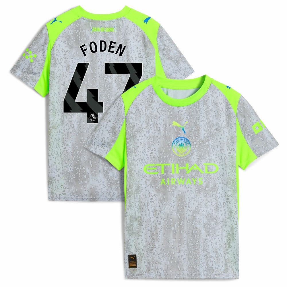 Manchester City Youth 2025/26 Third Replica Jersey Green/Neon Green - Puma for sale