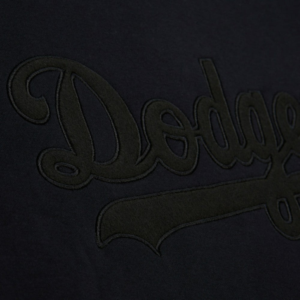 Los Angeles Dodgers Mitchell & Ness Phantom Fleece Crewneck Sweatshirt - Black Sweatshirts