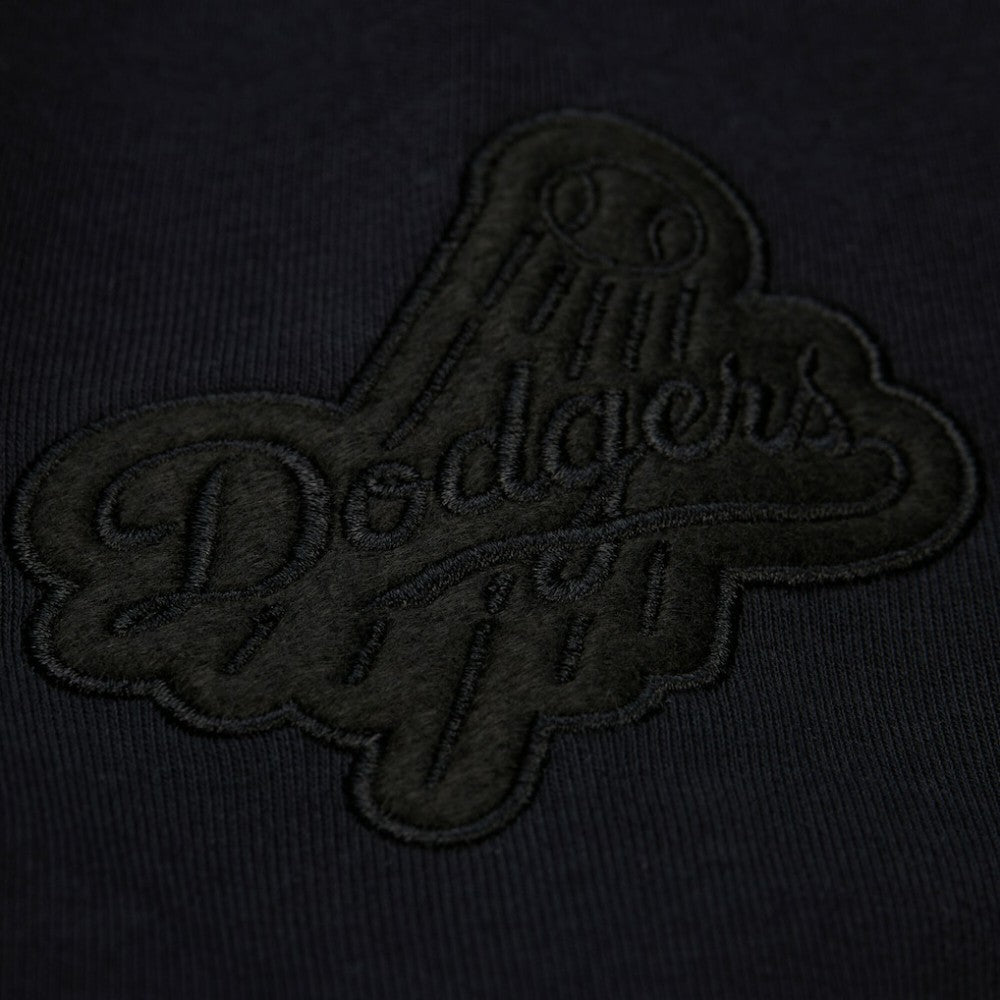 Los Angeles Dodgers Mitchell & Ness Phantom Fleece Crewneck Sweatshirt - Black Sweatshirts