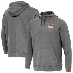 Cincinnati Bengals Antigua Streak Cloud Pullover Hoodie - Heather Black Hoodies