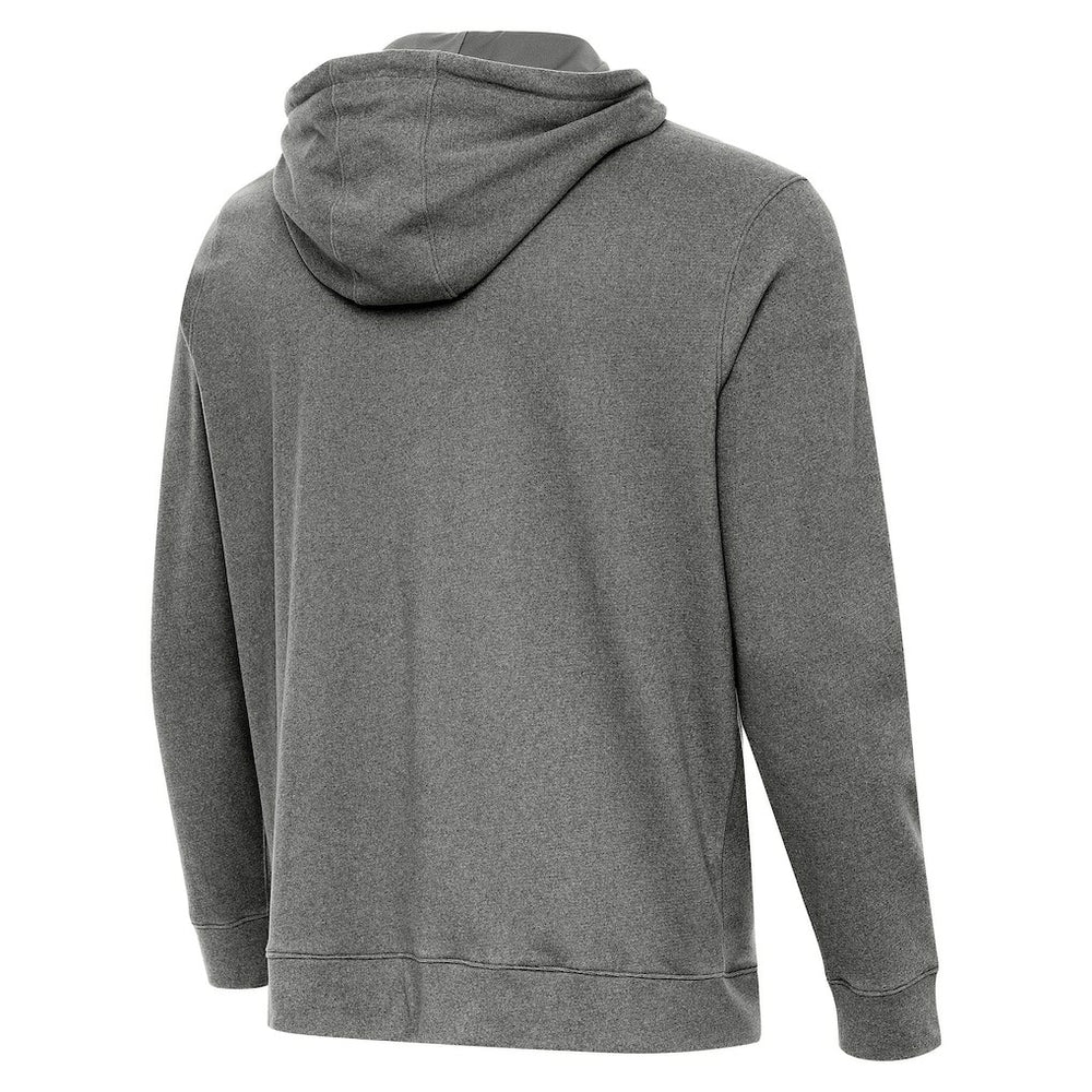 Cincinnati Bengals Antigua Streak Cloud Pullover Hoodie - Heather Black Hoodies