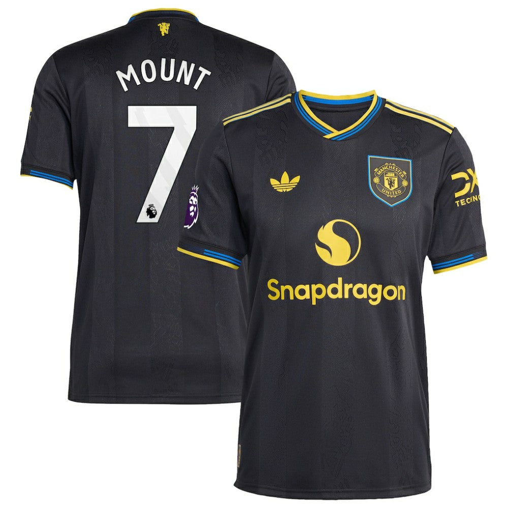 Mason Mount Manchester United 2025/26 Third Player Jersey Black - Adidas on sale