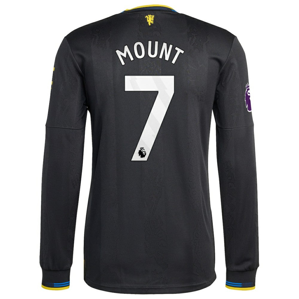 Mason Mount Manchester United 2025/26 Third Long Sleeve Player Jersey Black - Adidas discount