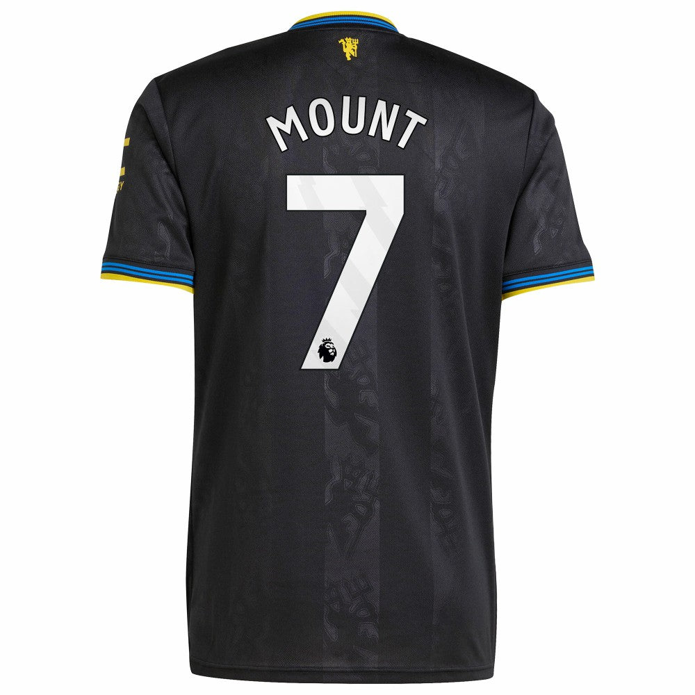 Mason Mount Manchester United 2025/26 Third Replica Player Jersey Black - Adidas outlet