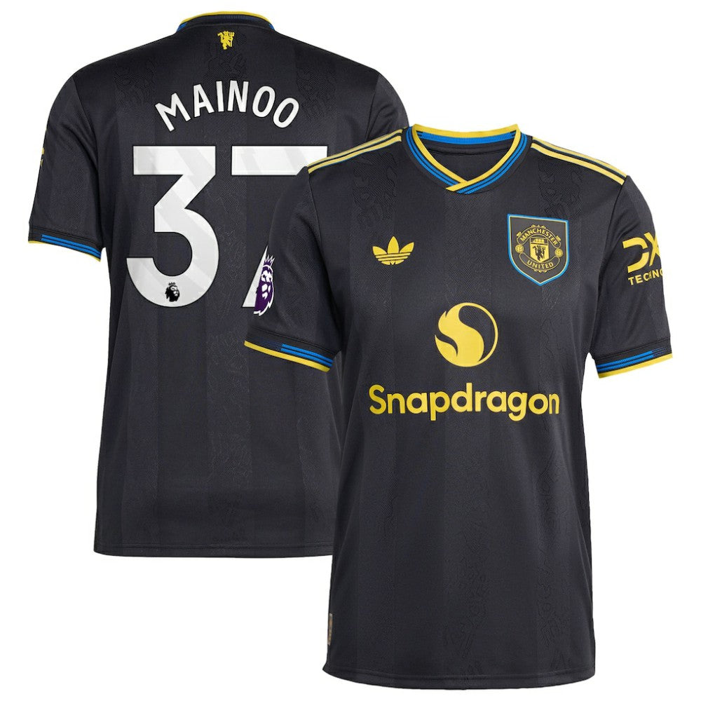 Kobbie Mainoo Manchester United 2025/26 Third Player Jersey Black - Adidas cheap